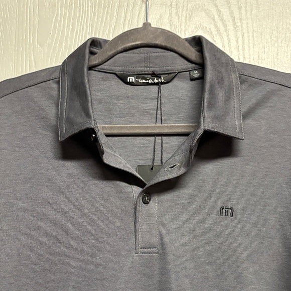Travis Mathew Excursion Charcoal Polo Shirt. NWT - Picture 12 of 13